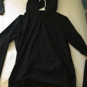 Black hoodie with open back